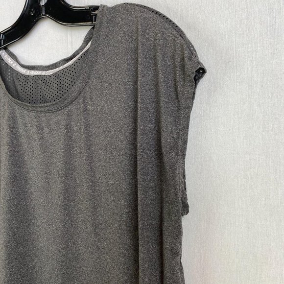 REEBOK Gray Back Mesh T - Shirt - Picture 3 of 7